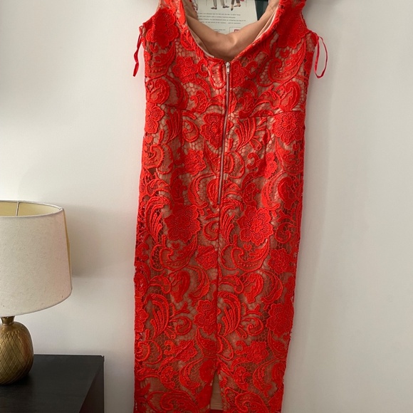 ❤️Boohoo Lace Off The Shoulder Midi Pencil Dress - Picture 3 of 4